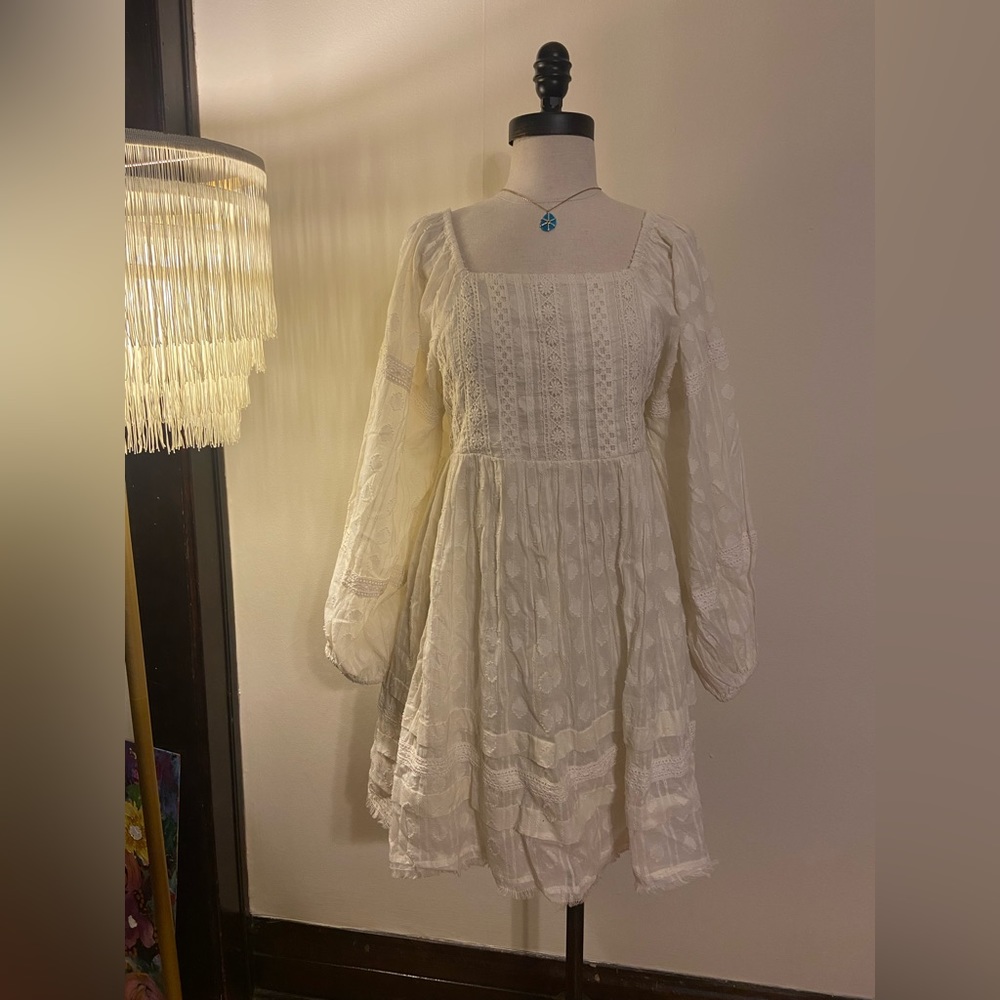 White Boho Dress